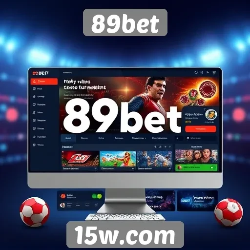 Interface do site 89bet é intuitiva e fácil de usar