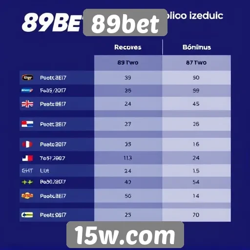 Comparativo entre 89bet e concorrentes do setor